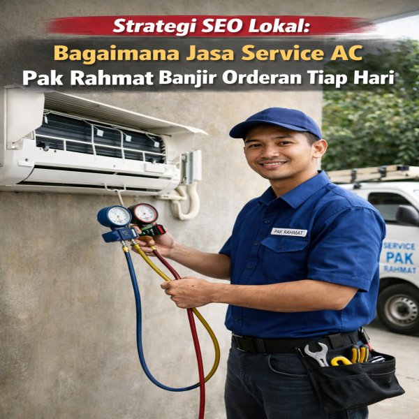 Strategi SEO Lokal: Bagaimana Jasa Service AC Pak Rahmat Banjir Orderan Tiap Hari
