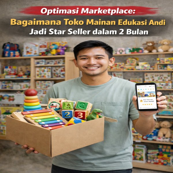 Optimasi Marketplace: Bagaimana Toko Mainan Edukasi Andi Jadi Star Seller dalam 2 Bulan