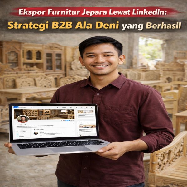 Ekspor Furnitur Jepara Lewat LinkedIn: Strategi B2B Ala Deni yang Berhasil