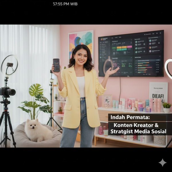 Indah Permata, Alumni MSD Spesialis Konten Kreatif & Strategi Media Sosial untuk Brand Skincare