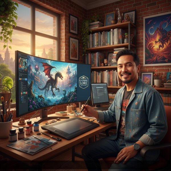 Budi Utomo, Alumni MSD Ilustrator Digital untuk Buku Anak dan Industri Gim